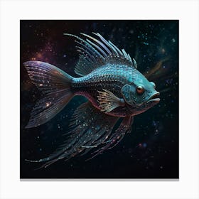 Fish In Space Canvas Print