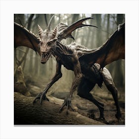 Dragon In The Woods 1 Canvas Print