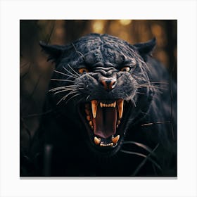 Black Panther 4 Canvas Print