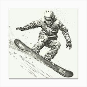 Snowboarder In The Air Canvas Print Canvas Print