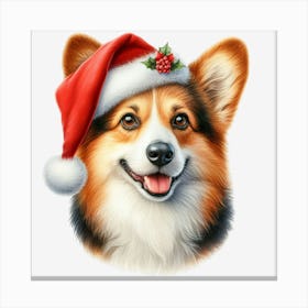 Santa Dog 1 Canvas Print