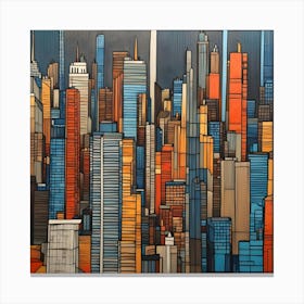 New York City Skyline Canvas Print