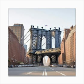 New York City Manhattan Bridge (3) Canvas Print