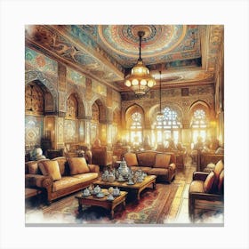 Turkish Living Room Canvas Print