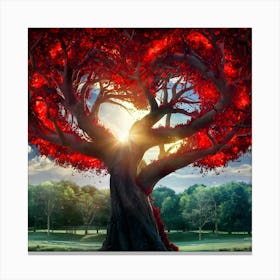 Heart Tree Canvas Print