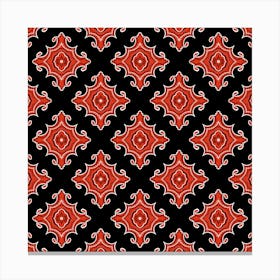 Red Waves Canvas Print