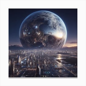 Futuristic City 15 Canvas Print