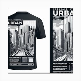 Urban City 1 Canvas Print