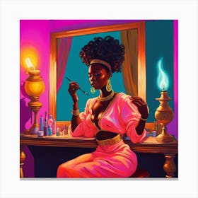 Sexy Black Woman Canvas Print
