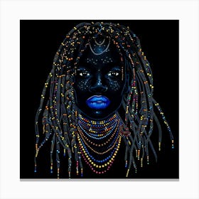 African Girl With Dreadlocks Canvas Print