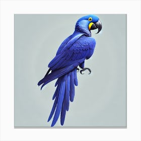 Blue Parrot Canvas Print