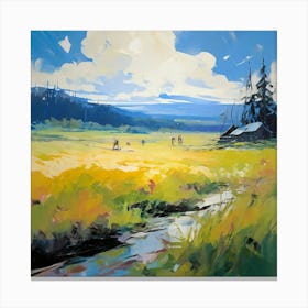 Landscape Painting Canvas Print