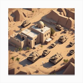 Egyptian City Canvas Print