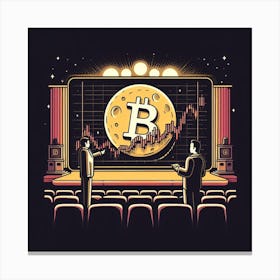 Bitcoin Movie Theater Canvas Print