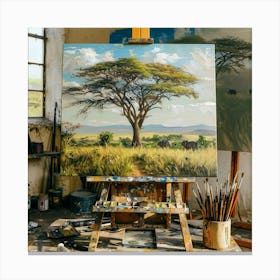 African Savannah Canvas Print