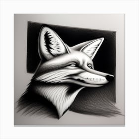 Fox Head 4 Canvas Print