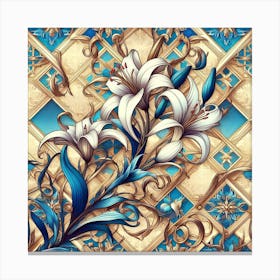 Mosaic Lily 7 Canvas Print