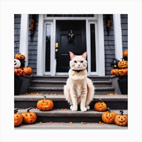 Halloween Cat 1 Canvas Print