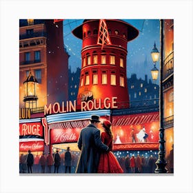 Paris At Night Canvas Print