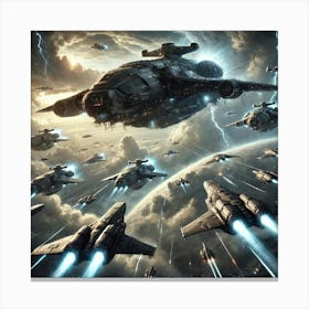 Skyward Dominion Air Fleet Canvas Print