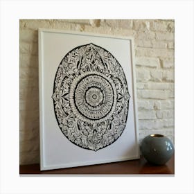 Mandala Print Canvas Print