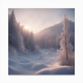 Winter Landscape Canvas Print