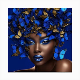 Blue Butterfly 4 Canvas Print