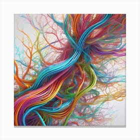 Colorful Wires 4 Canvas Print