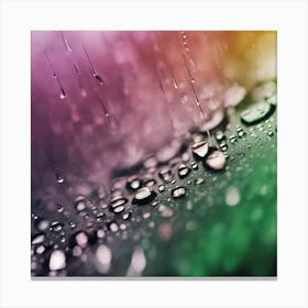 Abstract  Raindrops Art Canvas Print