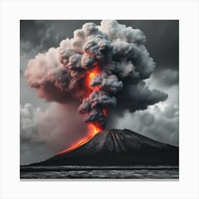 Erupting Volcano 2 Canvas Print