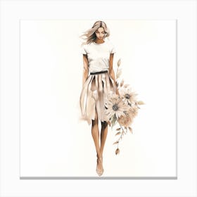 Fashion Illustration Canvas Print