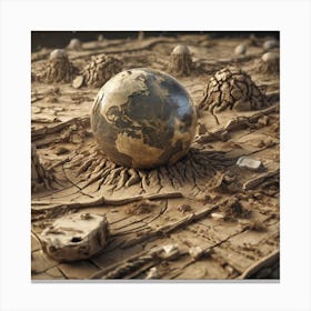 Earth In The Desert 2 Canvas Print