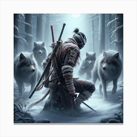 Shadow Of The Wolf Canvas Print