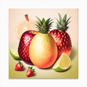 Fruit Vector Illustration Canvas Print