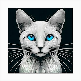 Creative Feline Cat Artwork 91 Canvas Print