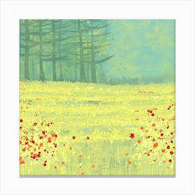 Meadow near Perigeueux in France Canvas Print