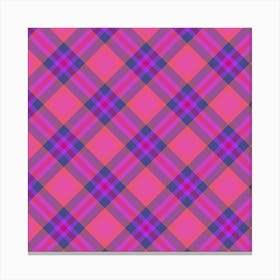 Plaid Fabric 58 Canvas Print