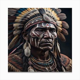 Native Warrior 2 Canvas Print