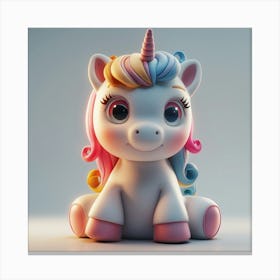 Cute Unicorn 878 Canvas Print