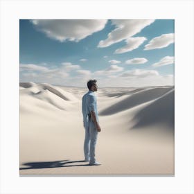 Man In The Desert 47 Canvas Print