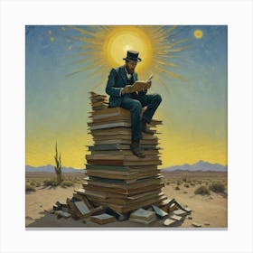 Surreal Horizons: The Scholar’s Peak Canvas Print