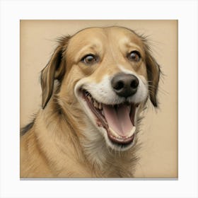 Happy Dog 2 Canvas Print