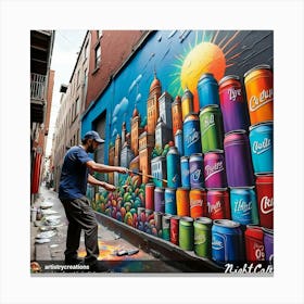 Street Melbourne Canvas Print