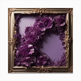 Frame Created From Red Cabbage Sprouts On Edges And Nothing In Middle Trending On Artstation Sharp (4) Canvas Print