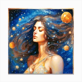 Cosmic Girl Canvas Print