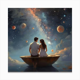 Ill Take You To The Stars For A Second Date Art Print 2 Canvas Print