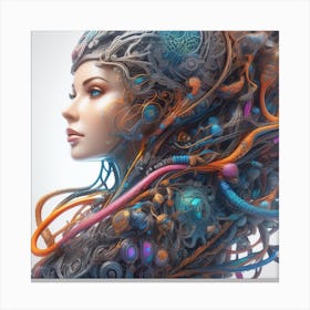 Futuristic Woman 78 Canvas Print