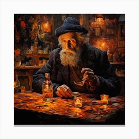 Man At The Bar Canvas Print