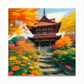 Autumn Pagoda Toile