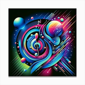 Psychedelic Music Art Canvas Print